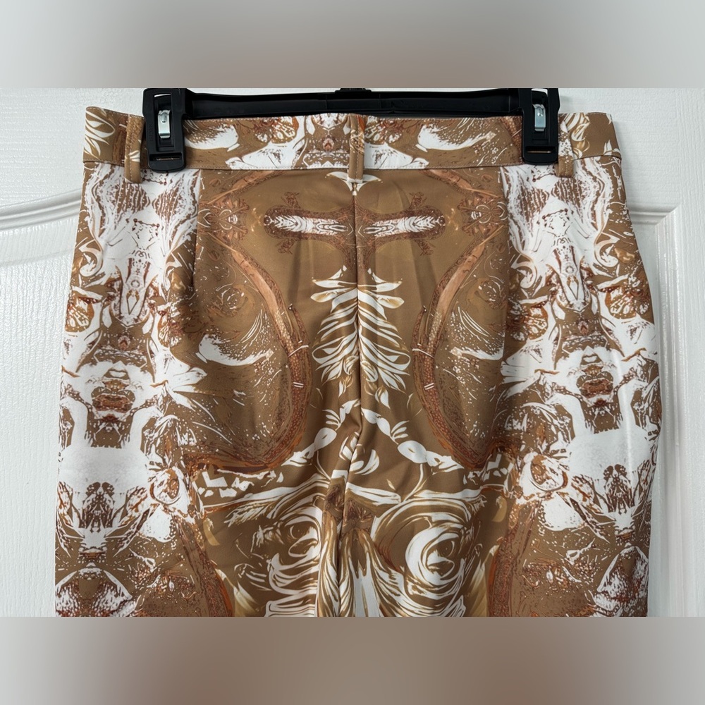 Ouku Men's Ethnic Intricate Disco Pants 60s 70s Bell Western - Picture 4 of 15
